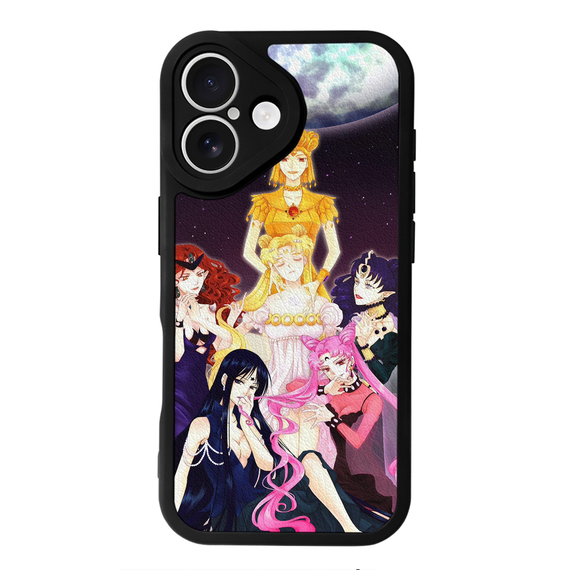 （画像用） 美少女戦士セーラームーン Sailor Moon 【iPhone 16シリーズ対応】シリコンスマホケース（レザー調） 材質：シリコン